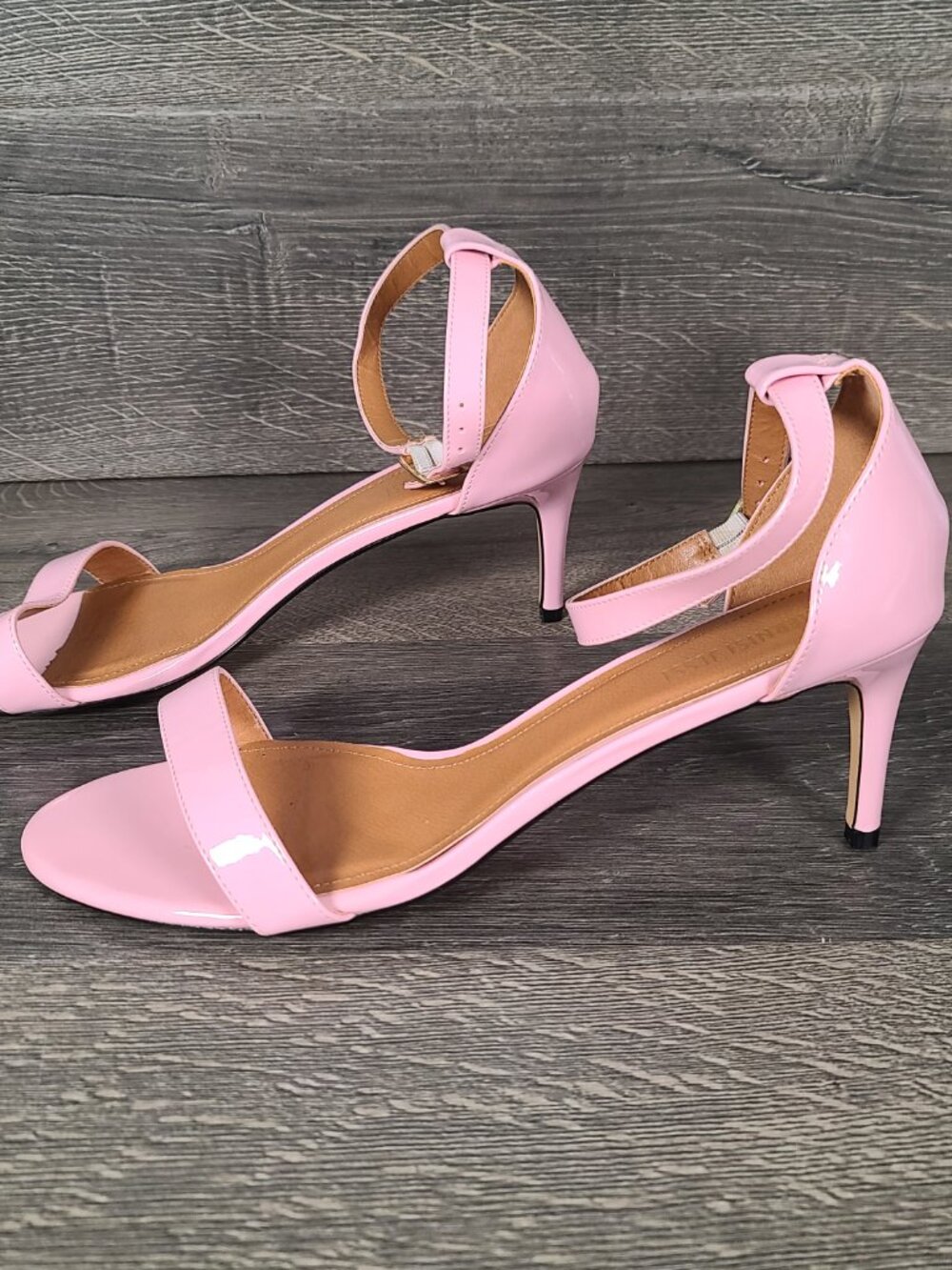 Maiernisi Jessi Pale Pink Ankle Strap Kitten High Heels Size 16 - Picture 2 of 12